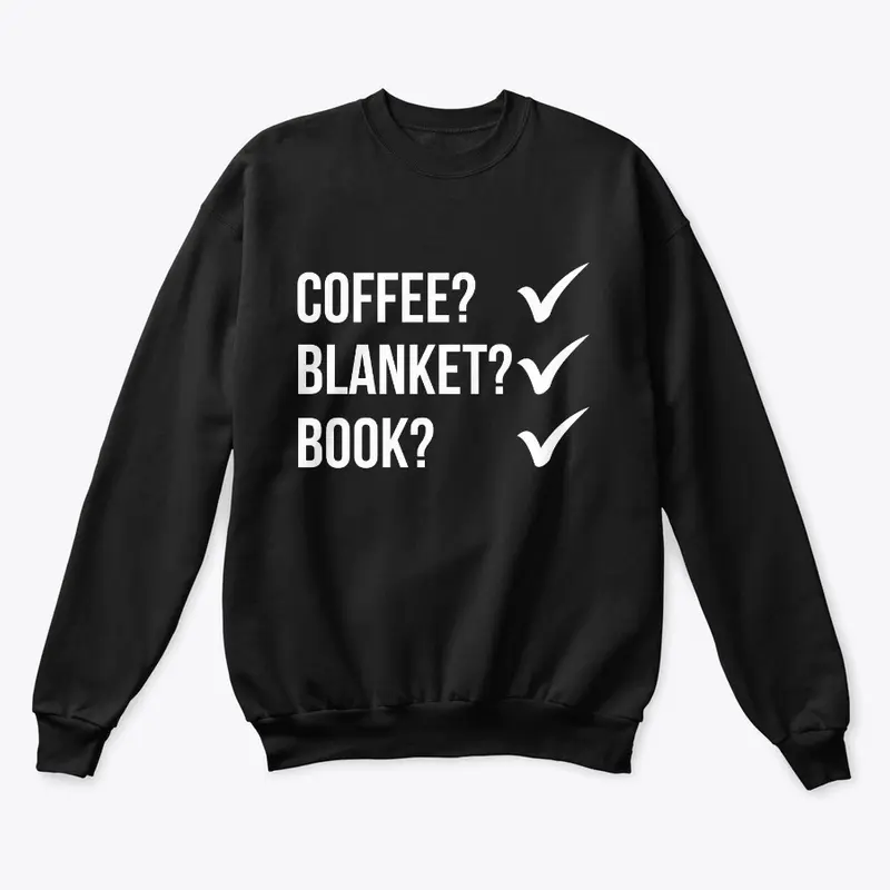 Coffee? Blanket? Book? Dark Colors