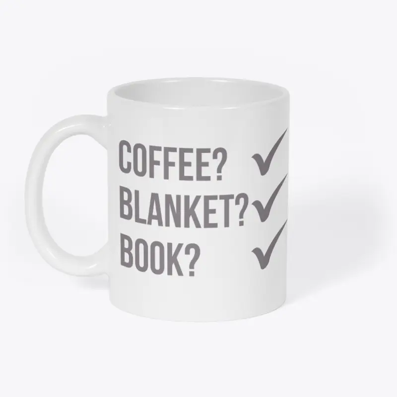 Coffee? Blanket? Book? Light Colors